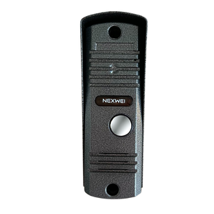 NW-AAO domofon Nexwei panel zewnętrzny z aluminium  z daszkiem i podstawką kątową, 4 żyłowy, ciemnoszary