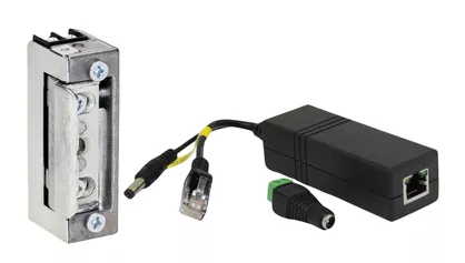 Elektrozaczep R4 symetryczny 12V DC splitter POE GR - SP1 - splitter sygnału PoE do zasilania elektrozaczepu