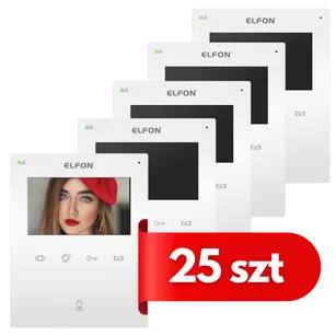 OP-VM5(RJ) 25szt. videomonitor 4,3" do Elfon Optima 2 przekaźniki, pamięć logów, współpraca z Portiernią, wejście dzwonkowe