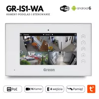 GR-IS1-WA GR-OS8 Switch breloki Wideodomofon PREMIUM IP Greon, Android, natynk, 16 CCTV, zdjęcia, filmy, 3 breloki, switch poe, biały - 6