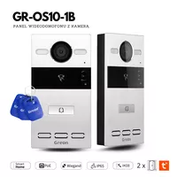 GR-OS10-1B GR-IS2 IPS + 3 breloki Wideodomofon PREMIUM WiFi IP Greon  Android10 Tuya, 16 CCTV zdjęcia filmy natynkowy aluminium, czytnik 125KHz i 13,56MHz, brama i furtka, czarny - 17