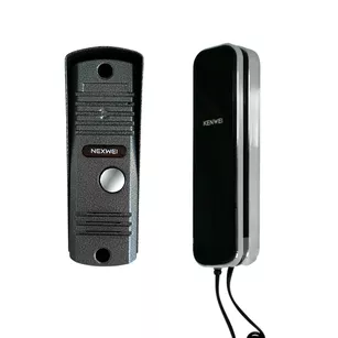 NEXWEI Zestaw domofonowy jednorodzinny NW-AAO-1 oraz unifon słuchawkowy KENWEI KW-E100F( czarny)