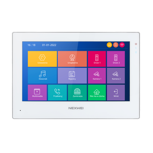 NW-AVI-9S(2W)-WW  Wideodomofon jednorodzinny Nexwei 7" monitor z Wifi i obsługą przez smartfona - 2 żyłowy, kolor biały