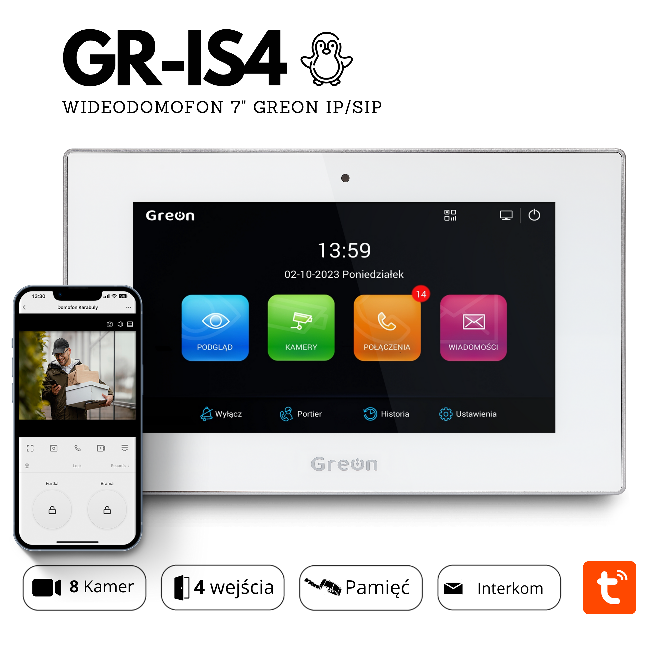Wideodomofon GR-IS4